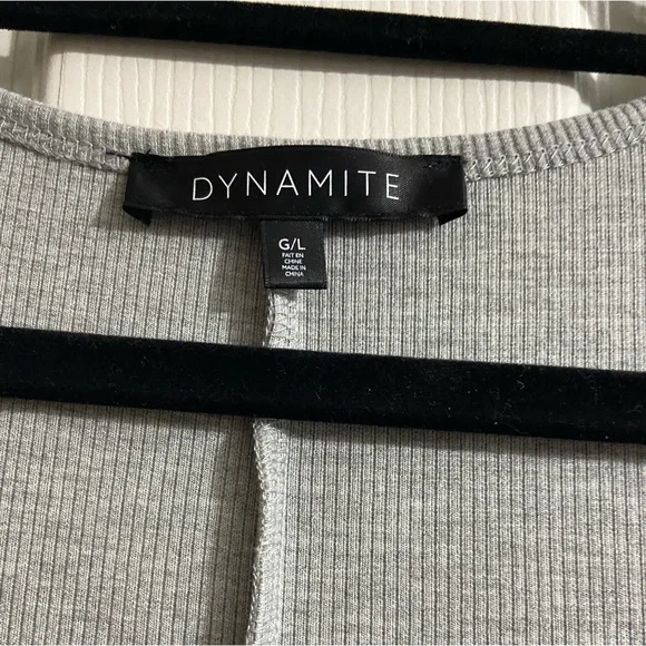 Dynamite Rae Ribbed Henley Tank Bodycon Dress - Picture 3 of 8